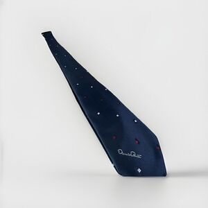 Vintage‎ Oscar de la Renta Square Speck Neck Tie